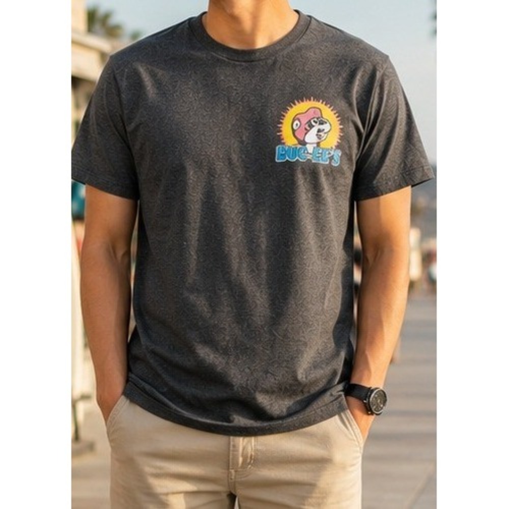 Buc-ee's Streetwear Tourist Americana Graphic Tee Gray Mens Medium